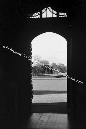 BIRR CASTLE  TELESCOPE THROUGH HALL DOOR